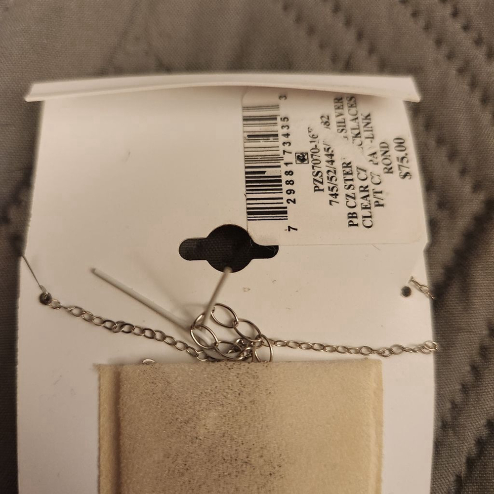 Giani Bernini Sterling Silver Open Link Rondelle Slide Pendant Necklace 16" + 2" - Picture 4 of 5